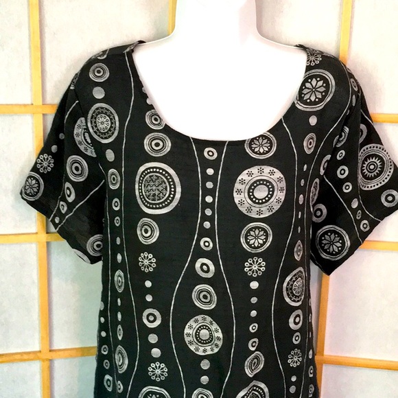 Made in Italy Lightweight Cotton Summer Shift Dress - Picture 2 of 9